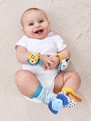 JoJo Maman Bébé Safari Wrist and Ankle Rattle Set - Image 1 of 7