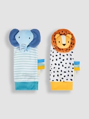 JoJo Maman Bébé Safari Wrist and Ankle Rattle Set - Image 5 of 7