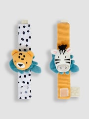 JoJo Maman Bébé Safari Wrist and Ankle Rattle Set - Image 6 of 7