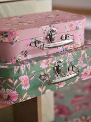 Cath Kidston Pink Floral Storage Boxes Set of Two - Image 2 of 9