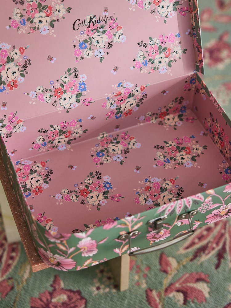 Cath Kidston Pink Floral Storage Boxes Set of Two - Image 3 of 9