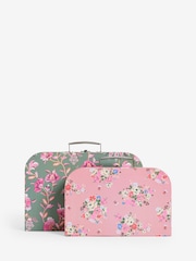 Cath Kidston Pink Floral Storage Boxes Set of Two - Image 7 of 9