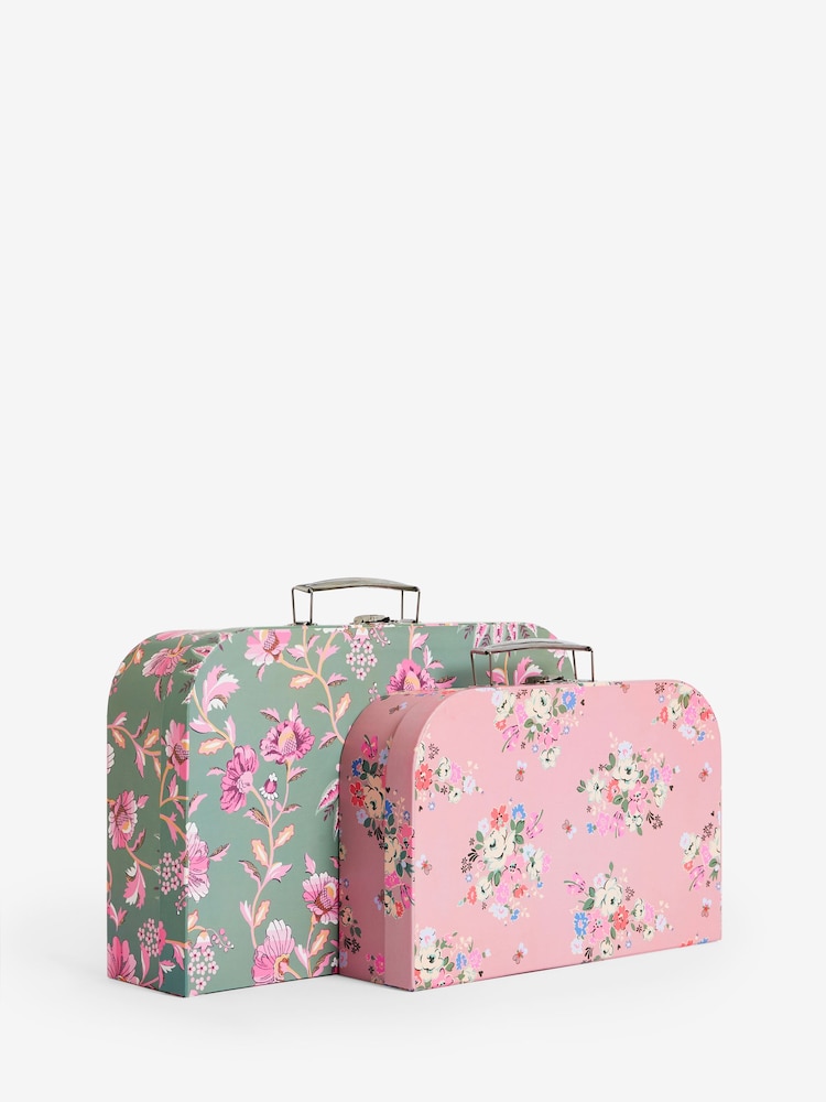Cath Kidston Pink Floral Storage Boxes Set of Two - Image 8 of 9