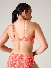 Athleta Red Square Neck Bra Cup Bikini Top - Image 2 of 6