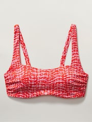 Athleta Red Square Neck Bra Cup Bikini Top - Image 5 of 6