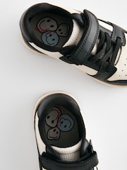 Black/White Touch Fastening Elastic Lace Trainers - Image 4 of 10
