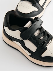 Black/White Touch Fastening Elastic Lace Trainers - Image 5 of 10
