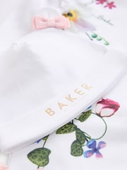 Baker by Ted Baker Frilled Sleepsuit And Hat Set - Image 8 of 8