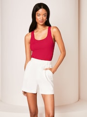 Rot - Lipsy Figurbetontes Stricktop mit Sparrenmuster - Bild 4 von 4