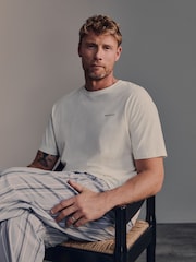 Blå/Cremefarvet/Grå - Belstaff Crew Neck Short Sleeve T-Shirts 3 Pack - Billede 10 af 15