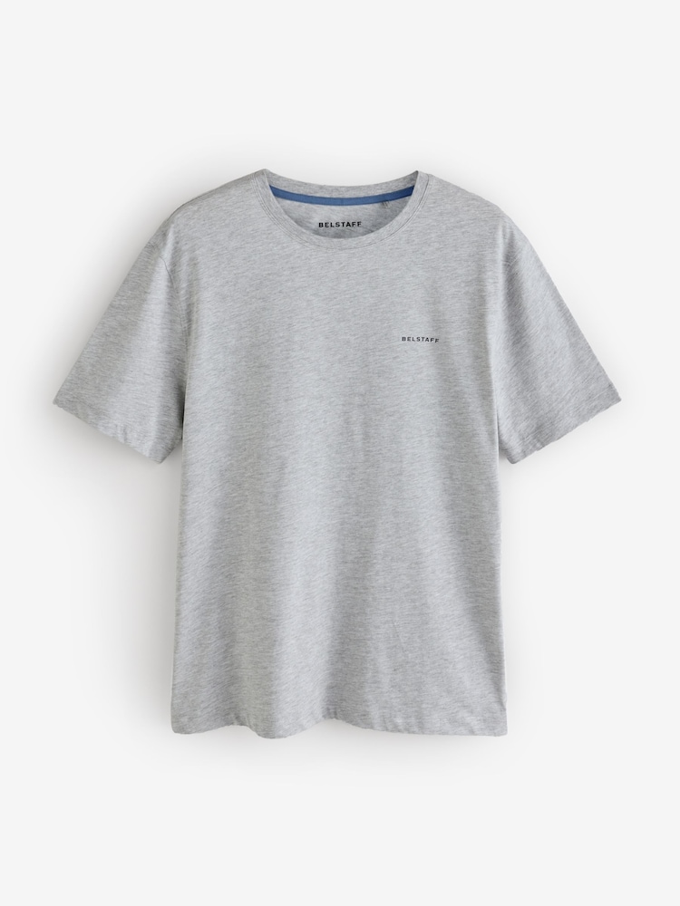 Belstaff Blue/Ecru T-Shirts 3 Pack - Image 2 of 4 Belstaff Blue/Ecru T-Shirts 3 Pack - Image 2 of 4