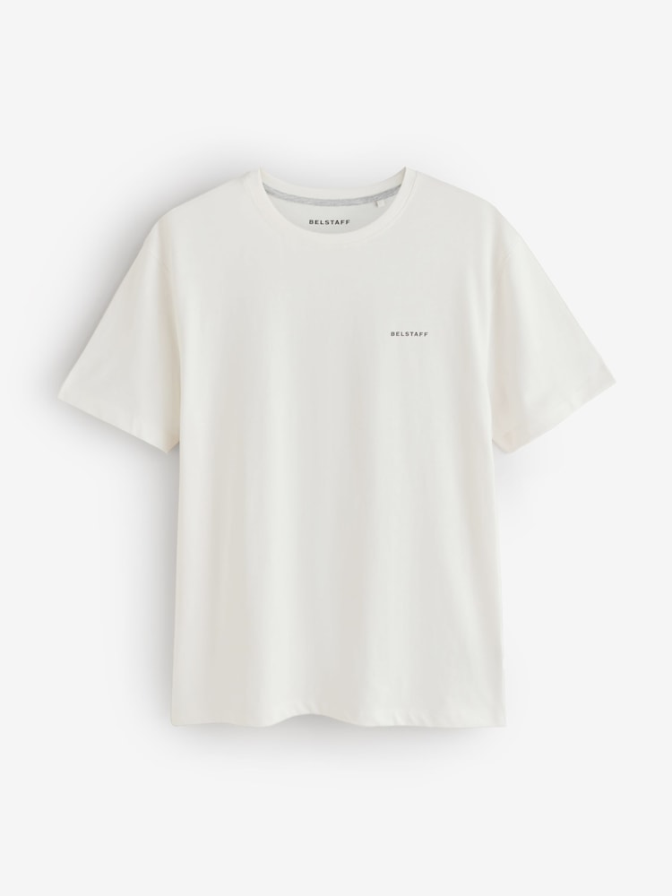 Belstaff Blue/Ecru T-Shirts 3 Pack - Image 4 of 4 Belstaff Blue/Ecru T-Shirts 3 Pack - Image 4 of 4