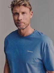 Blå/Cremefarvet/Grå - Belstaff Crew Neck Short Sleeve T-Shirts 3 Pack - Billede 6 af 15