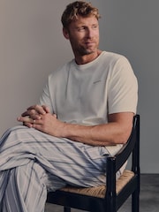 Blå/Cremefarvet/Grå - Belstaff Crew Neck Short Sleeve T-Shirts 3 Pack - Billede 9 af 15