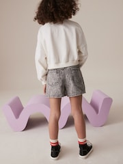 Ecru Print 100% Cotton Boxy Long Sleeve Sweatshirt (3-16yrs) - Image 2 of 6