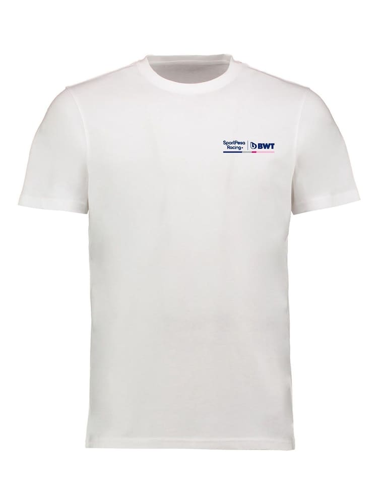 Fanatics White Racing Point F1 Logo 100% Cotton T-Shirt - Image 2 of 3