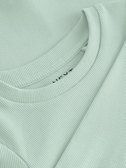 Mint Green Long Sleeve Ribbed Top (3-16yrs) - Image 5 of 5