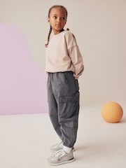 Neutral Boxy Bubble 100% Cotton Hem Sweatshirt (3-16yrs) - Image 2 of 7