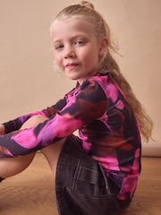 Knüpfbatik, pink - Langärmelige, gerippte Tops im 3er-Pack (16–{2} J.) - Image 1 of 1