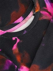 Pink Tie Dye Long Sleeve Ribbed Top (3-16yrs) - Image 6 of 6