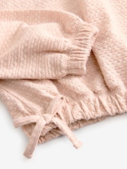 Pink Textured Ruche Hem Long Sleeve T-Shirt (3-16yrs) - Image 6 of 6