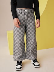 Black Boxy Zip High Neck Rib Top (3-16yrs) - Image 6 of 9