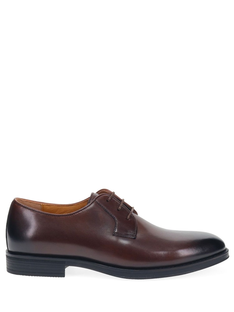 Jones Bootmaker Brown Manchester Wide Leather Lace-ups Shoes - Image 1 of 5