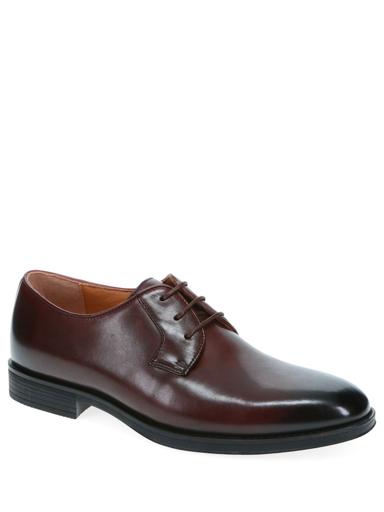 Jones Bootmaker Brown Manchester Wide Leather Lace-ups Shoes - Image 2 of 5