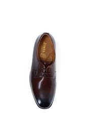 Jones Bootmaker Brown Manchester Wide Leather Lace-ups Shoes - Image 4 of 5