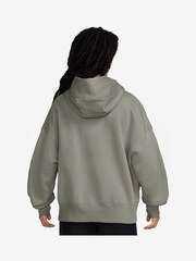 Nike Khaki Green Phoenix Fleece Over-Oversized Mini Swoosh Pullover Hoodie - Image 2 of 3
