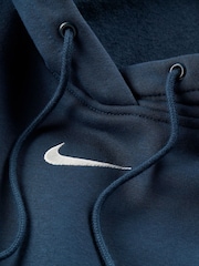 Nike Navy Oversized Sportswear Phoenix Fleece Mini Swoosh Pullover Hoodie - Image 9 of 9