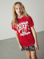 Red Kansas City Chiefs NFL American Football T-Shirt (3-16yrs) - Image 1 of 5