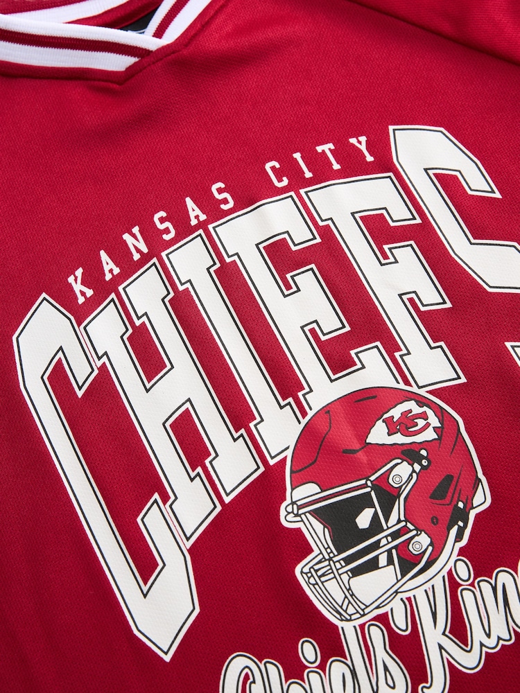 Red Kansas City Chiefs NFL American Football T-Shirt (3-16yrs) - Image 5 of 5