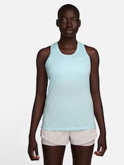 Nike Light Blue Dri-FIT Racerback Tank Vest Top - Image 1 of 3