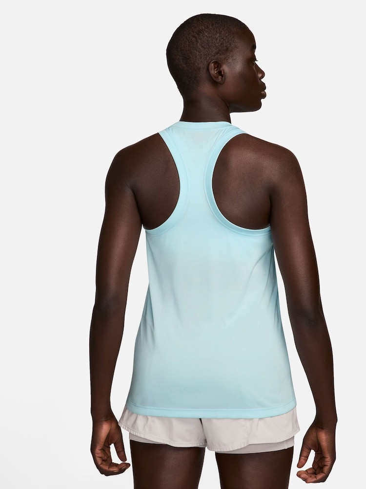 Nike Light Blue Dri-FIT Racerback Tank Vest Top - Image 2 of 3