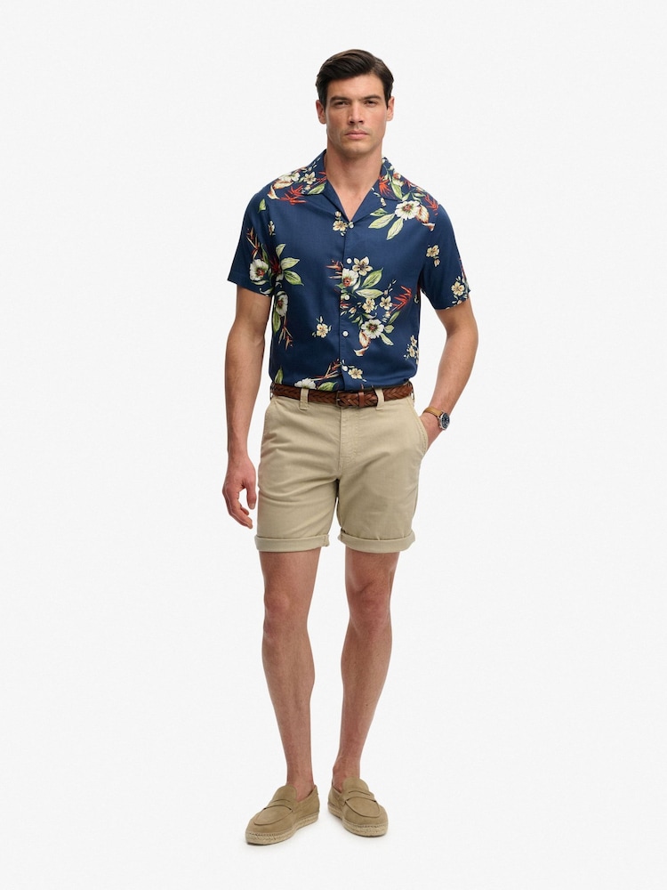 SUPERDRY Nude Utility Chino Shorts - Image 2 of 7