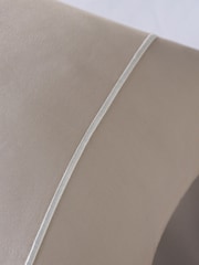 Mink Brown Large 300 Thread Count Collection Luxe 100% Cotton Bolster Pillowcase - Image 2 of 2