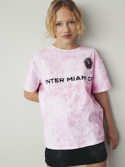 Pink Intermiami FC Football T-Shirt (3-16yrs) - Image 1 of 6