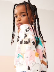 Squishmallows Ecru Cream 100% Cotton Boxy Long Sleeve Sweat Top (5-12yrs) - Image 2 of 6