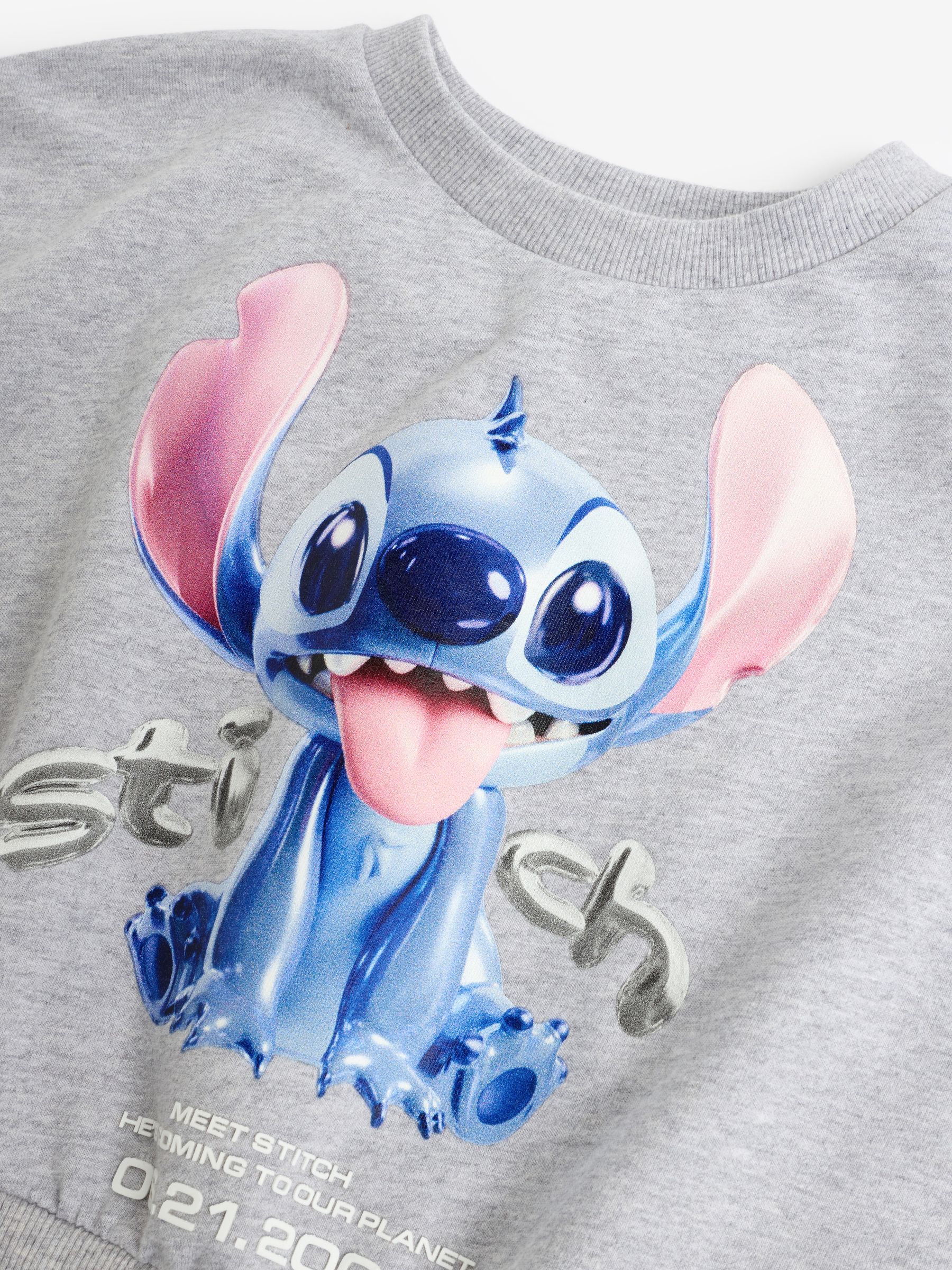 Buy Grey 100% Cotton Stitch License Boxy Sweatshirt (3-16yrs