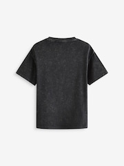 Black 100% Cotton Wednesday License Graphic T-Shirt (9-16yrs) - Image 5 of 6