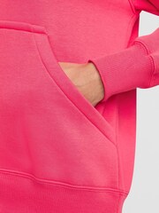 Nike Pink Sportswear Phoenix Fleece Oversized Mini Swoosh Pullover Hoodie - Image 7 of 10
