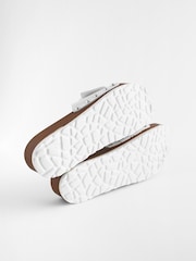 White Buckle Clog Leather Mule Sandals - Image 6 of 6
