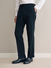 Noir - Ajustable Signature Pantalon de smoking en laine texturée - Image 1 de 5