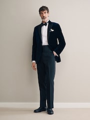 Noir - Ajustable Signature Pantalon de smoking en laine texturée - Image 2 de 5