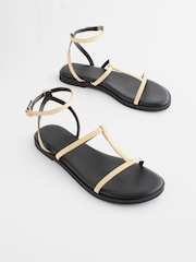 Light Yellow Forever Comfort® T-Bar Sandals - Image 1 of 5