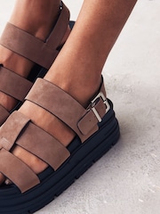 Pale Pink Standard/Wide Fit Gladiator Chunky Platform Sandals - Image 2 of 8