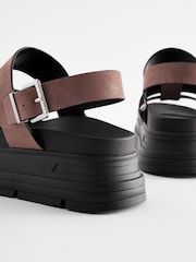 Pale Pink Standard/Wide Fit Gladiator Chunky Platform Sandals - Image 7 of 8