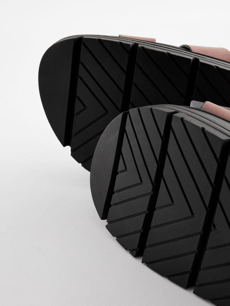 Pale Pink Standard/Wide Fit Gladiator Chunky Platform Sandals - Image 8 of 8