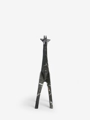 Black Marble Finish Abstract Giraffe Ornament - Image 4 of 5